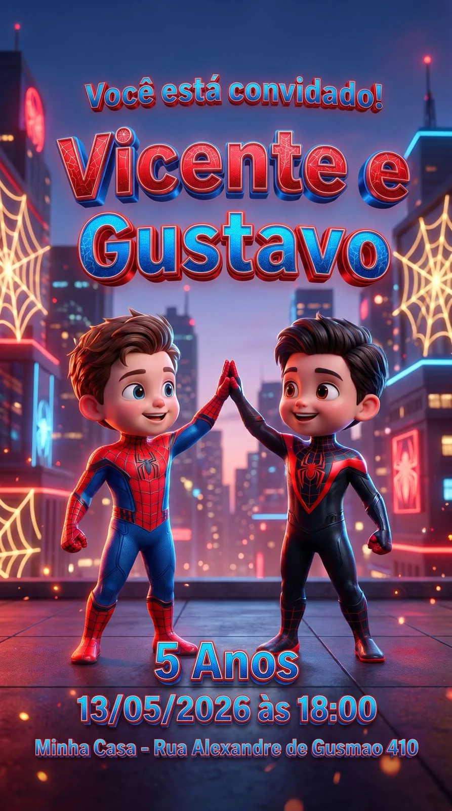 Convite Heróis